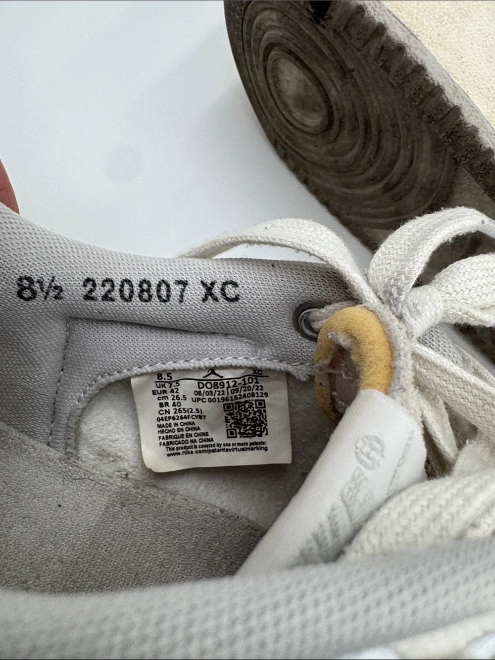 Nike Jordan AJKO 1 Low SP Men’s Low-Top Sneakers — White/ Neutral Grey/ Sail